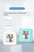 Mini Dijital Termometre ve Higrometre - Beyaz - 8