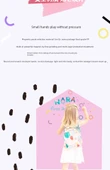 Çocuk Odası Manyetik Duvar Sticker - 33*25 Açık Pudra Sütlü Çay Yama 2 Adet - 12