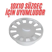 DESIPHON 10x10 Süzgeç İçin Yuvarlak -Oval -daire Gider Kapağı , Yer Süzgeci, Izgarası Gider Kapağı - 1