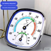 İç Mekan Termometre ve Nem Ölçer - Mavi Tabanlı (Çap 13cm) - 2