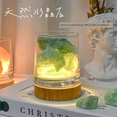 Kristal Cam Aromaterapi Kabı - Mavi Fosfor Taşı 2-4cm 100g thumbnail 2