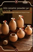 Seramik Küçük Yumurta Kavanoz - B173 Boş Konserve Zeytin (Mat) - 7