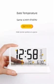 Dijital Oda Termometresi - Şeffaf Xiaomi Beyazı - Geniş Ekranlı - 12