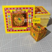 4 İnç Lotus Altın Kağıt - No.2 Jie (40 Yaprak) - 9