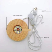 Kristal Cam Aromaterapi Kabı - Mavi Fosfor Taşı 2-4cm 100g thumbnail 9