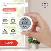 Elektronik Higrometre ve Termometre - 5'li Paket - Düşük Güç Uyarısı - 1