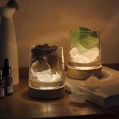 Aromaterapi Cam Kristal Kokulu Taş Kabı - Pudra Kristal 200g - 6