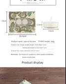 Kokusu Olmayan Dumansız Tealight Mum - Altın Renkli Geyik Küçük Boy - 9