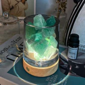 Aromaterapi Cam Kristal Kokulu Taş Kabı - Pudra Kristal 200g - 2