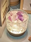 Kristal Cam Aromaterapi Difüzör Taşı - Pembe Kristal 2-4cm 100g - 2