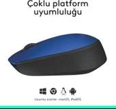 Logitech M171 910-004640 Mavi Optik Kablosuz Mouse thumbnail 2