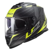 LS2 STORM 2 NERVE MAT SİYAH-NEON SARI KASK - 1