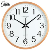 Modern Duvar Saati - Altın Renk Çap 34cm - 1