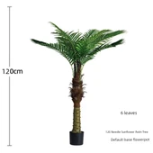 Yapay İğne Yapraklı Ayçiçeği Bitkisi - 120cm - 6 Yapraklı - 1