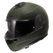 LS2 STROBE 2 MAT YEŞİL ÇENE AÇILIR KASK - 1