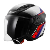 LS2 AIRFLOW 2 RUSH BEYAZ-MAVİ-KIRMIZI AÇIK KASK thumbnail 1