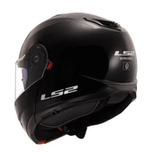 LS2 STROBE 2 PARLAK SİYAH KASK - 4
