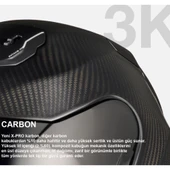 NEXX X.R3R GOLDEN EDITION KARBON MAT SİYAH-SARI KASK thumbnail 9