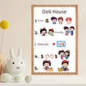 Çocuk Odası Çizgi Film Duvar Stickerı - Açık Gri A468-18 Bilim - Küçük Boy - 12