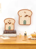 Tost Tasarımlı Küçük Masa Saati - Hediye Kutulu - 2