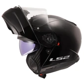LS2 STROBE 2 PARLAK SİYAH KASK - 2