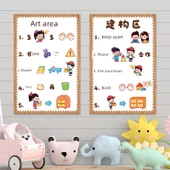 Çocuk Odası Çizgi Film Duvar Stickerı - Turuncu A468-16 Müzik - Küçük Boy - 2