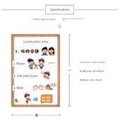 Çocuk Odası Çizgi Film Duvar Stickerı - Turuncu A468-15 Hastane - Orta Boy - 7