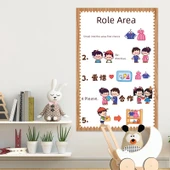 Çocuk Odası Çizgi Film Duvar Stickerı - Turuncu A468-15 Hastane - Küçük Boy - 10