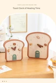 Tost Tasarımlı Büyük Masa Saati - Hediye Kutulu - 11