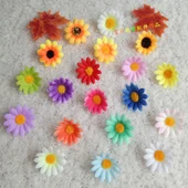 DIY El İşi için Yapay Ayçiçeği Papatya - Kırmızı (Model 2) - 2