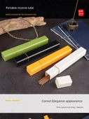Akrilik Tütsü Saklama Kabı - 21cm Çizgi Tütsü 10g Kare Sarı Tüp - 6