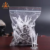 DIY El Yapımı Pamuk Dumanı Tütsü Mum Malzemesi - 45 İplikçik 4cm (50 adet) - 1