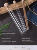 Akrilik Tütsü Saklama Kabı - 21cm Çizgi Tütsü 10g Kare Sarı Tüp - 10