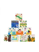 Kitap Köşesi Dekoratif Duvar Sticker - B10001 Resimli Kitap Kutusu-Dört A - KT Kartı Büyük Boy - 6