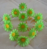 DIY El İşi için Yapay Ayçiçeği Papatya - Altın + Siyah Göbek - 8