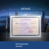 Su Geçirmez A4 Yatay Çift Taraflı Manyetik PVC Poster Klipsi - 1