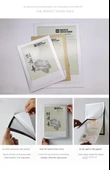 Manyetik PVC Poster Klipsi - A4 Mavi - 5