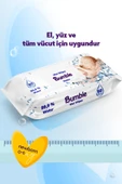 Bumble WATER WİPES 60'LI ISLAK MENDİL (8x60) 480 YAPRAK BİBERON&EMZİK SETİ - 3