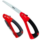 Budama Testeresi 180 mm Metal Kilitli Çelik Düz Ağaç Dal Bağ El Testeresi Açılıp Kapanır - 5