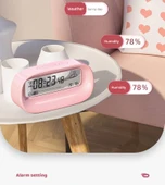 Dijital Oda Termometresi ve Nem Ölçer - Sarı - Pilli Model thumbnail 11