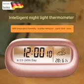 Dijital Oda Termometresi ve Nem Ölçer - Sarı - Pilli Model thumbnail 2