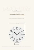 Minimalist Modern Duvar Saati - 30 cm - Bezelye Yeşili Şampanya Altın - 11