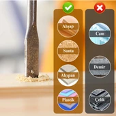 Yaprak Matkap Ucu Ahşap Ağaç Tahta Sunta Plastik Delme Bits Uç 40-38-35-30-24-22-20-18-16-14-12 mm thumbnail 2