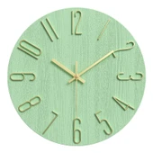 Minimalist Modern Duvar Saati - 25 cm - Kahve Gül Altın thumbnail 3