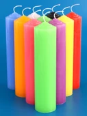 Ekstra Büyük Kokusuz Mum 5cm x 20cm - 2 Diskli Şamdan - 2