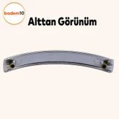 Kemer 10 ADET 128 mm Mobilya Mutfak Dolabı Çekmece Dolap Kapak Kulpu Düz Metal Kulp Kulbu Kulpu Krom thumbnail 3