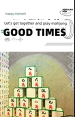 Mahjong Satranç Odası Duvar Dekoru Sticker - Doğu, Batı, Kuzey ve Güney 4 Resimli Renk - Küçük Boy - 7