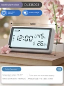 Dijital Oda Termometresi ve Nem Ölçer - Gelişmiş Model - Arka Işık ve Alarm - 1