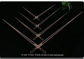 DIY Ahşap Kanaviçe Duvar Saati - 30cm - Metal İbre 2# - 9