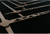 DIY Ahşap Kanaviçe Duvar Saati - 30cm - Metal İbre 2# - 10